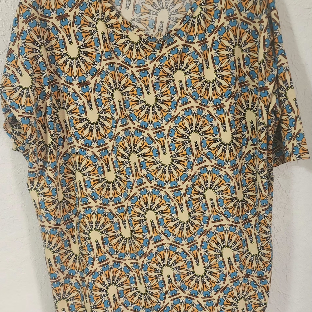 LuLaRoe Graphic Tee with Playful Design